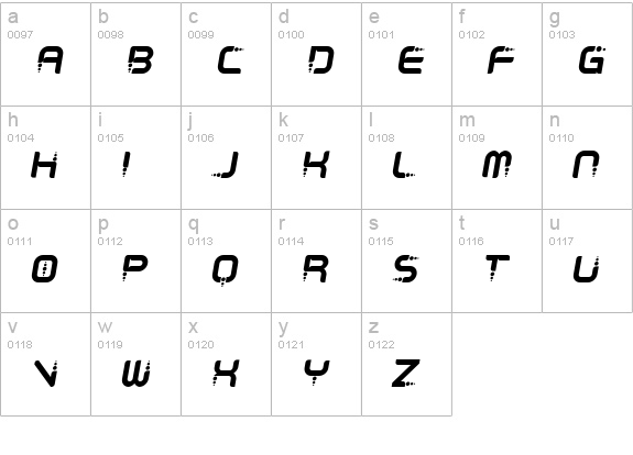 Despair lowercase a-z preview