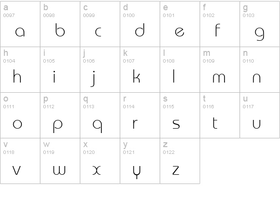 Dessau-Light-Regular lowercase a-z preview