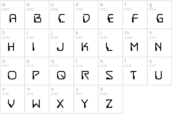 DestructoBeam BB lowercase a-z preview