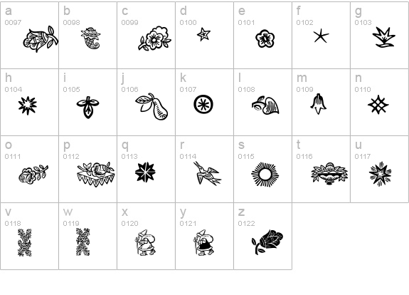 DeutscherSchmuck lowercase a-z preview