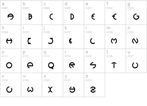 Devil Heavy Normal lowercase a-z preview