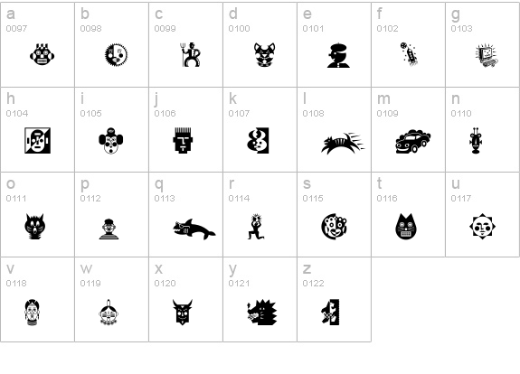 DF Attitudes lowercase a-z preview