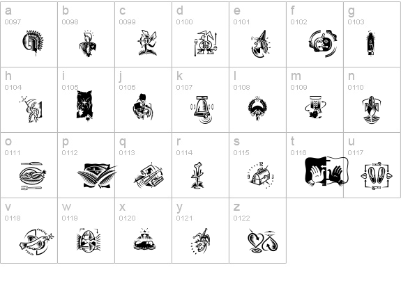 DF Celebrations Plain lowercase a-z preview