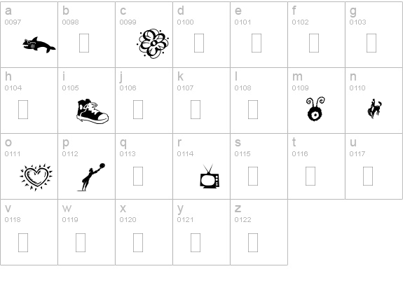 DF Demo Plain lowercase a-z preview
