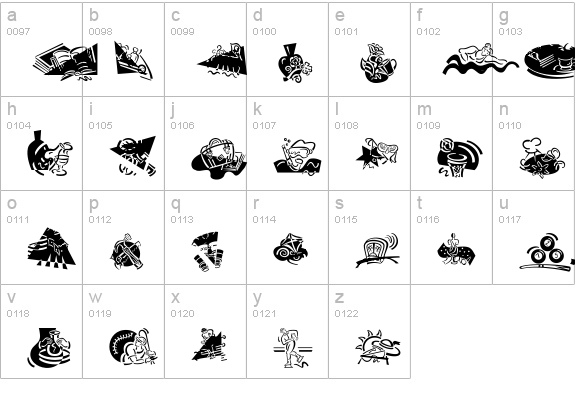 DF Diversions Plain lowercase a-z preview