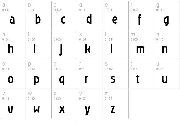 DG_RoslynGothic lowercase a-z preview