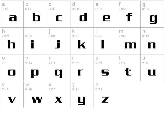 DG_Serpentine lowercase a-z preview