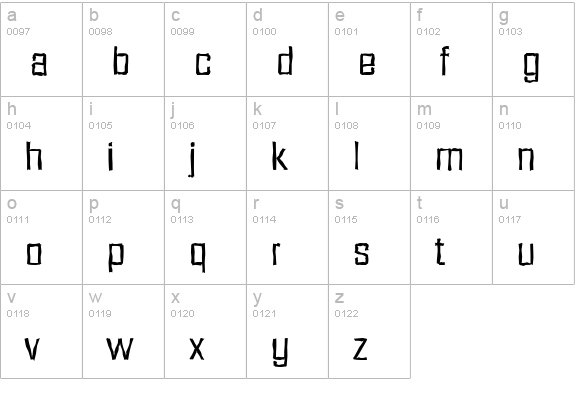 DiamanteAntique-Regular lowercase a-z preview