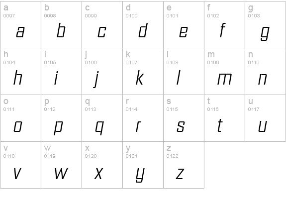 DiamanteSerial-Light-Italic lowercase a-z preview