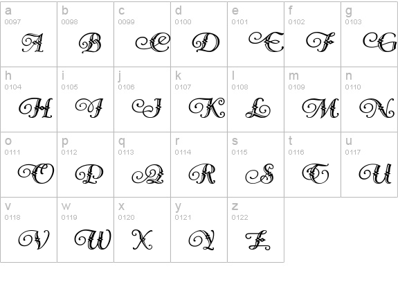 Diamond Dreams lowercase a-z preview