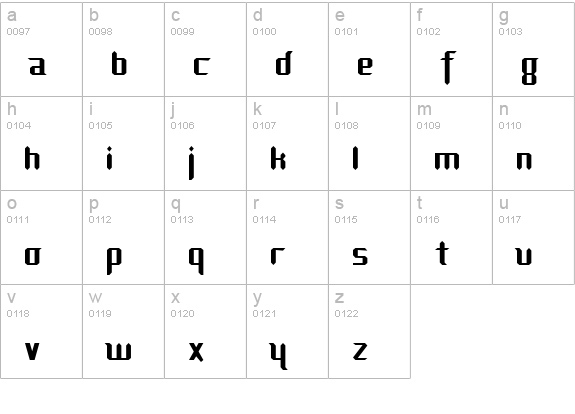Diamond Fantasy Normal lowercase a-z preview