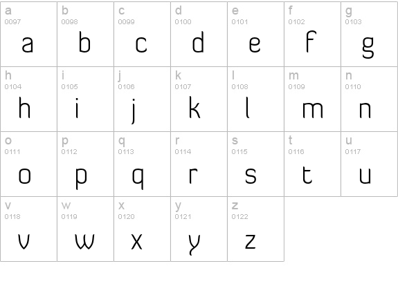 Diavlo Light Regular lowercase a-z preview