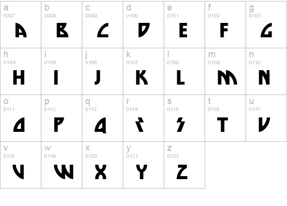Die Nasty lowercase a-z preview