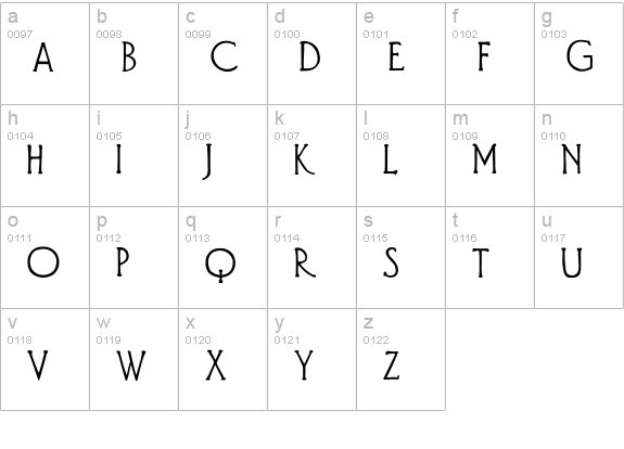 Diehl Deco - Alts lowercase a-z preview