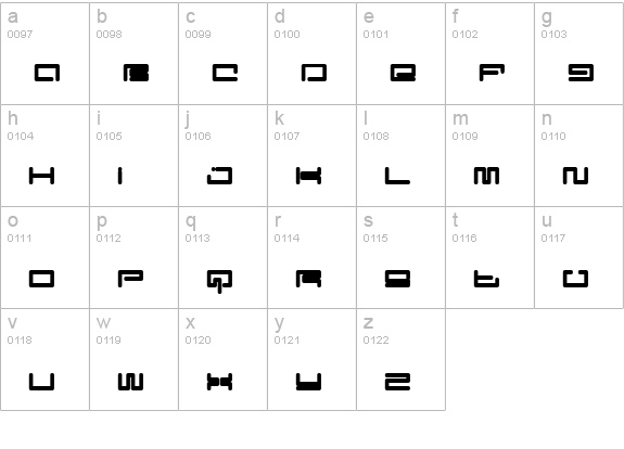 Digit Cube lowercase a-z preview
