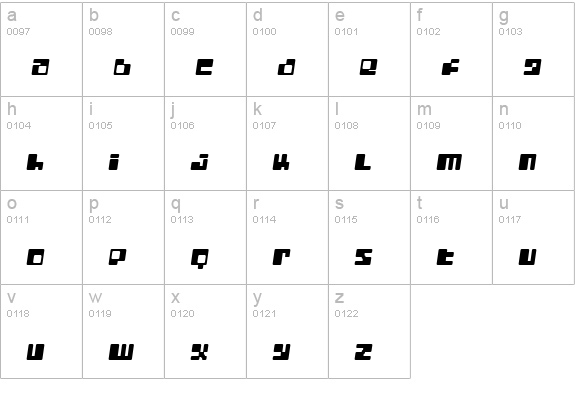 Digit LoFi Shift lowercase a-z preview