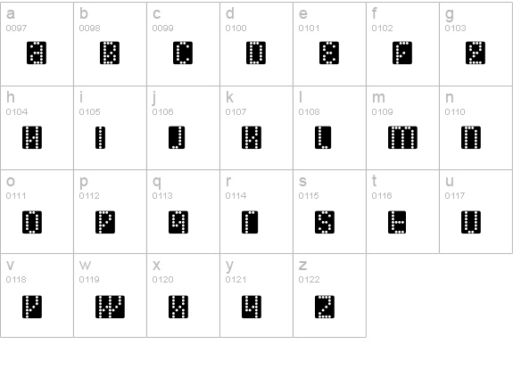 Digitalis Bold lowercase a-z preview