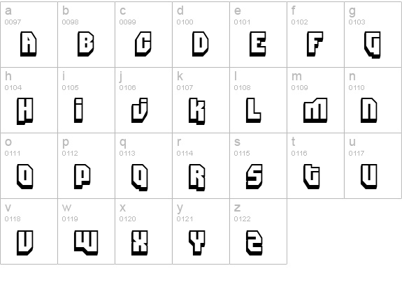 Dimitri Swank lowercase a-z preview