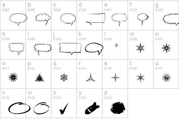 DingoBatz lowercase a-z preview