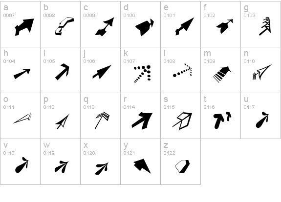 DingsbumsBats lowercase a-z preview