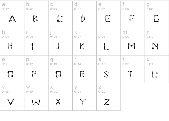 DinnerTime Regular lowercase a-z preview
