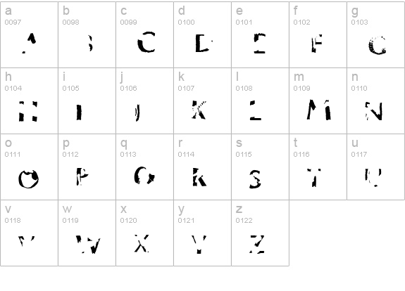Dinosaur Fontasaurus lowercase a-z preview