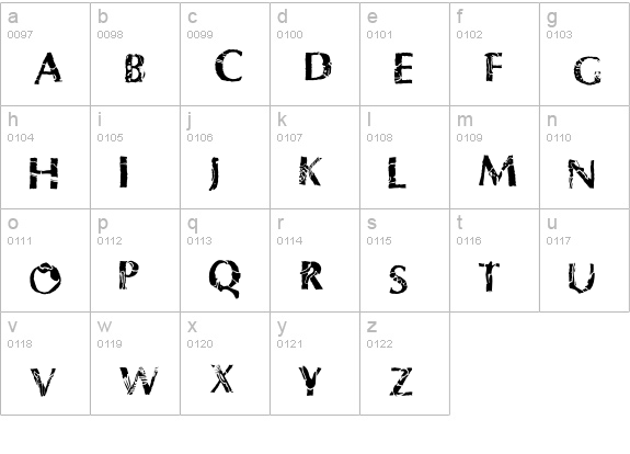 Dinosaur-FontasaurusText lowercase a-z preview