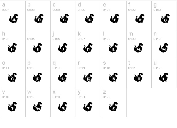 Dinosaur Stomp lowercase a-z preview