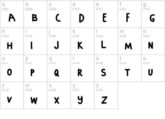 DIOMIRA lowercase a-z preview