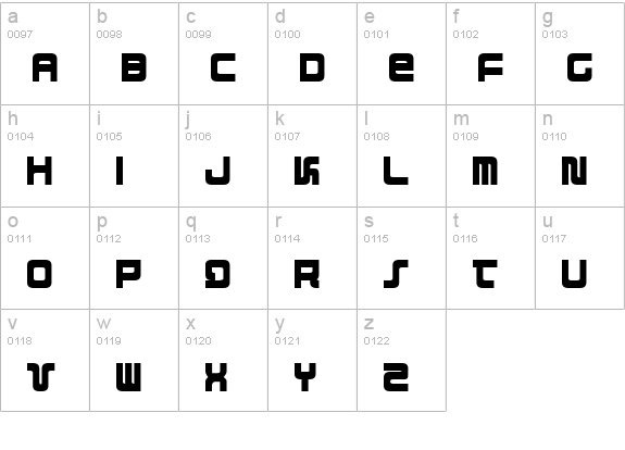 Direktor Condensed lowercase a-z preview