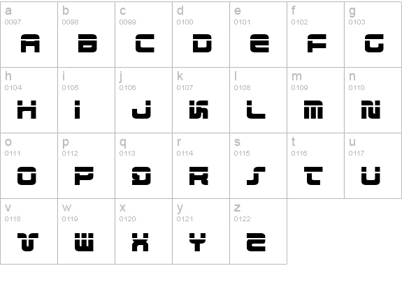 Direktor Laser lowercase a-z preview