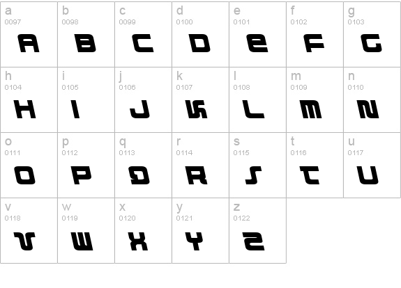 Direktor Leftalic lowercase a-z preview