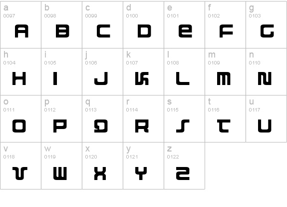 Direktor Light lowercase a-z preview