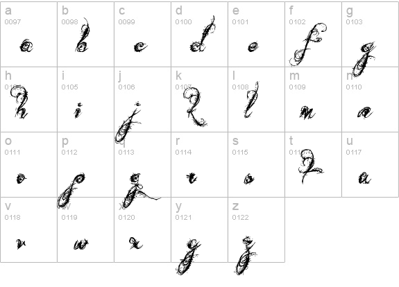 Dirt Bag lowercase a-z preview