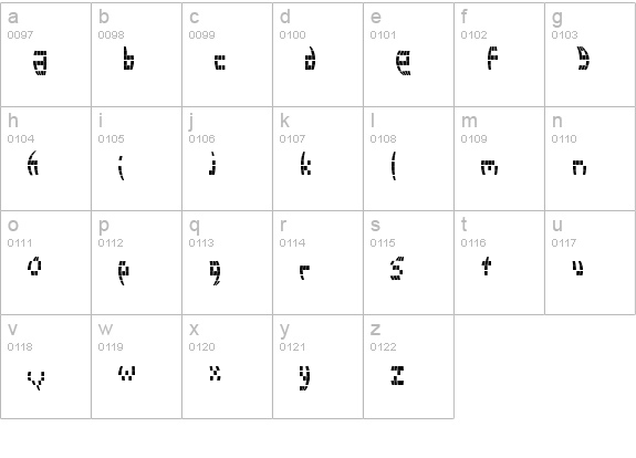Disco 2000 lowercase a-z preview