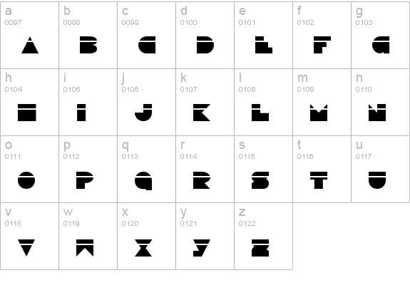 Disco Deck Laser lowercase a-z preview