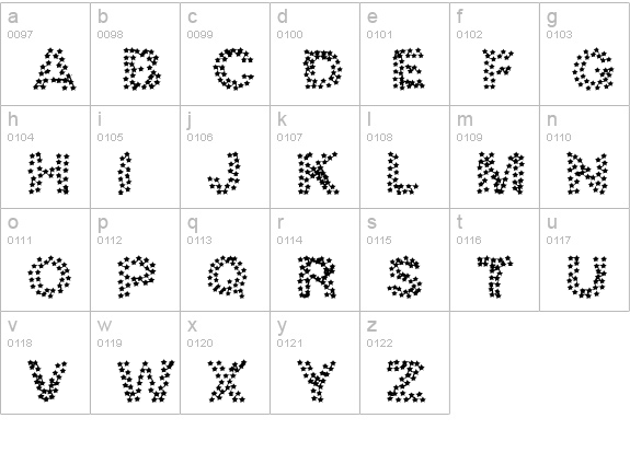 discotech lowercase a-z preview