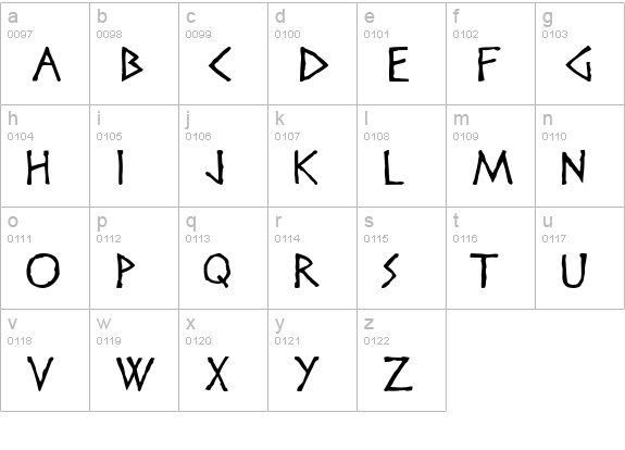 Disney Heroic lowercase a-z preview