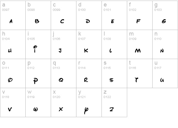 DisneyPark lowercase a-z preview