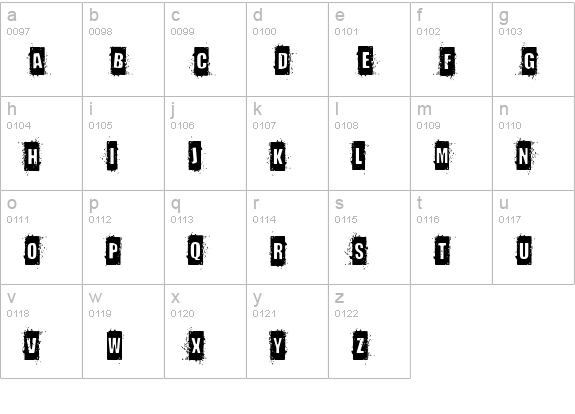 Distort You A Lesson lowercase a-z preview