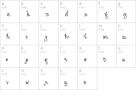 DJ Candy Heart lowercase a-z preview