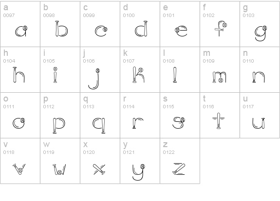 DJ Hardball lowercase a-z preview