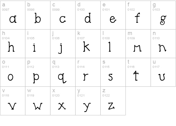 DJ Holly Days lowercase a-z preview