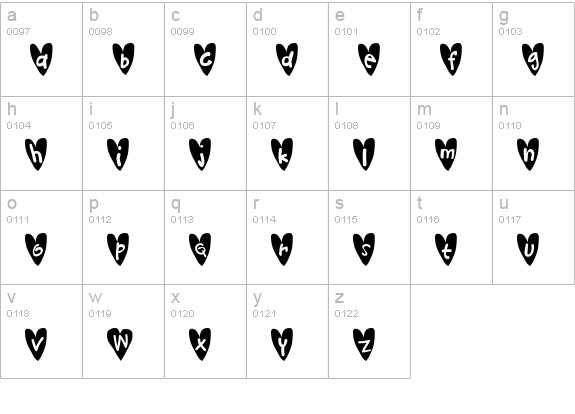 Djellibejbi lowercase a-z preview