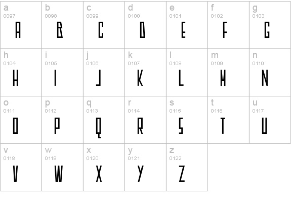 DK Americain lowercase a-z preview