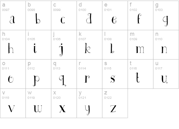 DK Father Frost lowercase a-z preview
