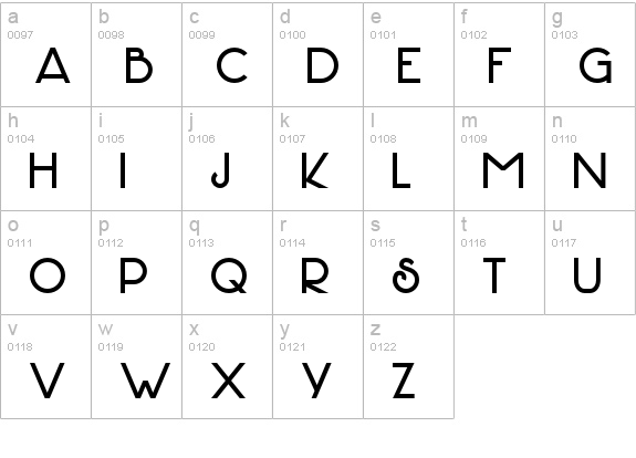 DK Hofstad lowercase a-z preview