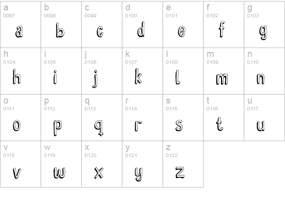 DK Hyggelig lowercase a-z preview