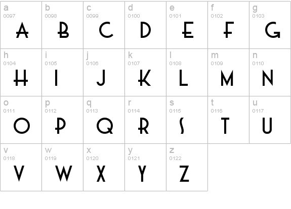 DK Majolica lowercase a-z preview