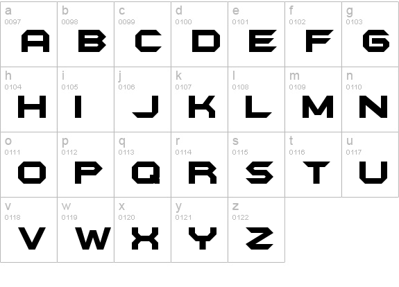 DKC Forever lowercase a-z preview